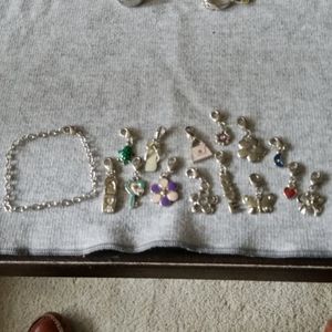 Charm bracelet with 14 charms